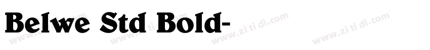 Belwe Std Bold字体转换